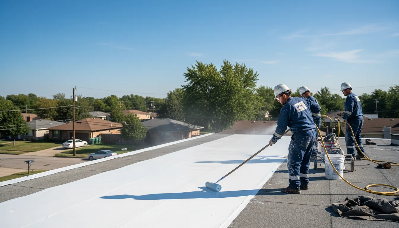 Commercial roof coating in Mercer, TN near me
